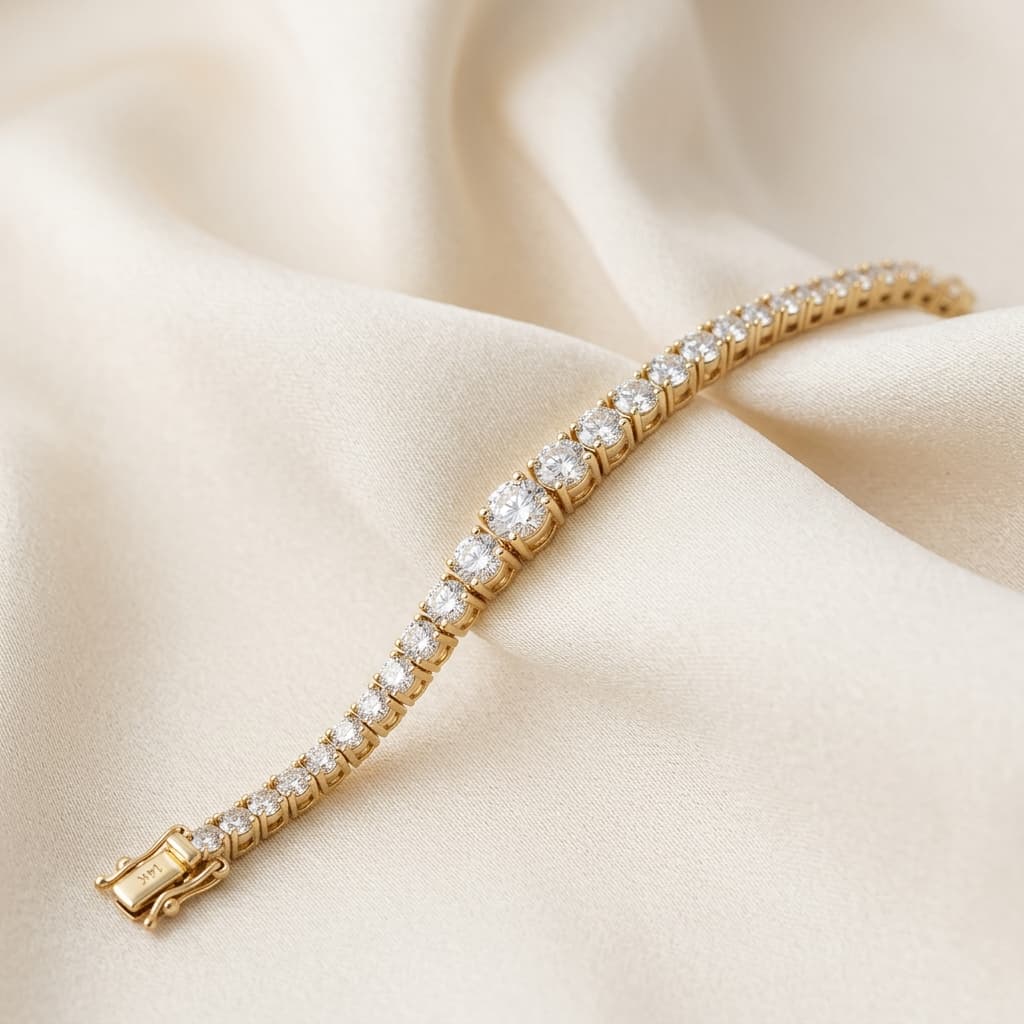 Alba Diamond Line Bracelet