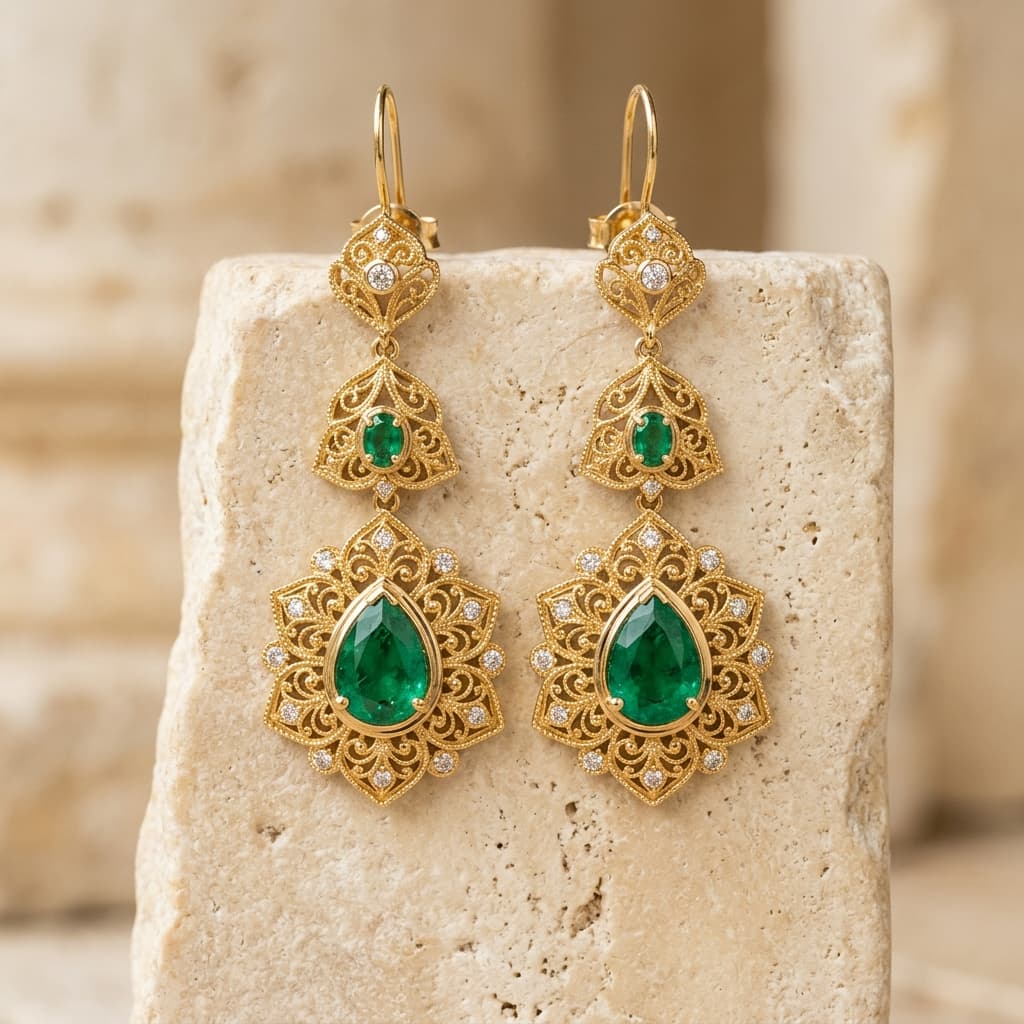 Eden Petal Drop Earrings