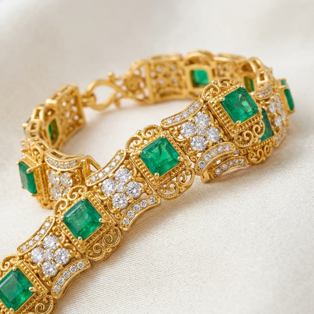 Gold jewellery set