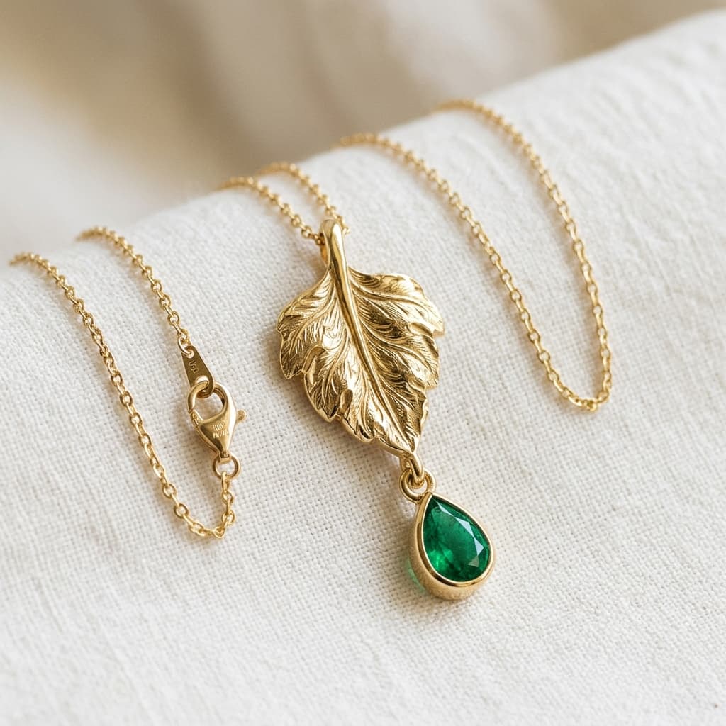 Eden Leaf Pendant Necklace