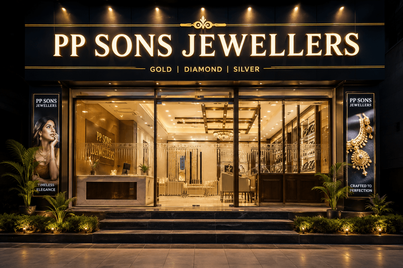 PP SONS JEWELLERS Showroom — Gold, Diamond & Silver Jewellery in Shivpuri